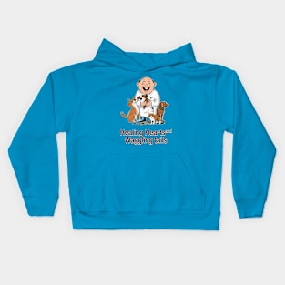 healing hurts and waggling tails Kids Hoodie